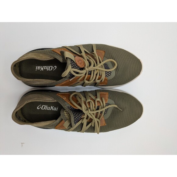 Olukai Mio Li Hunter Green Lava Rock Lightweight Shoes Sneakers Mens Size 10 US main image 5